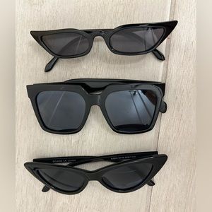 SUNGLASSES (3 PAIRS - $25) LIGHTLY USED